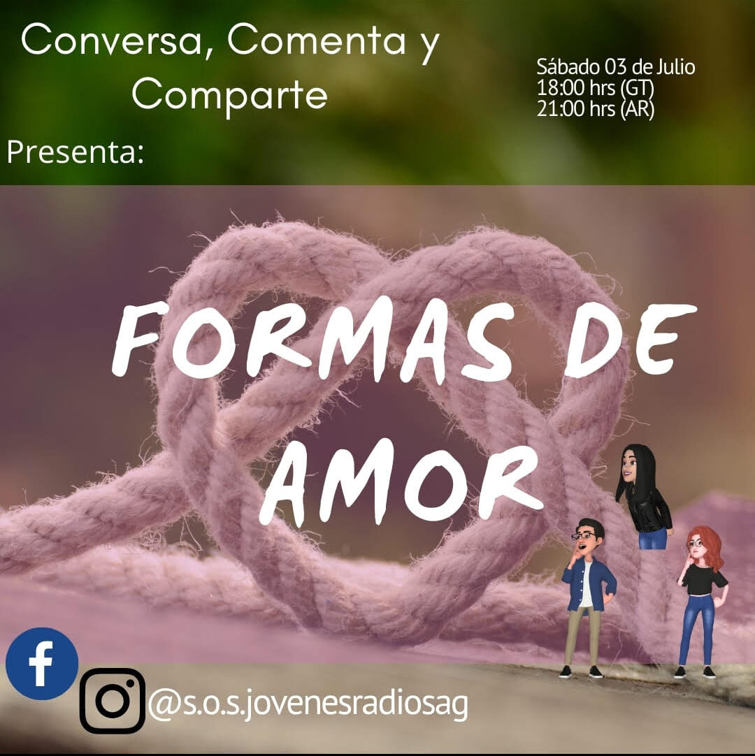 sáb 21 hs (AR) S.O.S jóvenes! las formas del amor | con Marisol, Karlita y Emiliano
